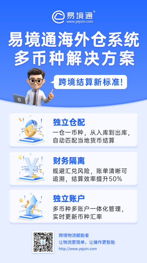 歐洲多幣種結(jié)算太難？易境通讓海外倉結(jié)算省心又高效！